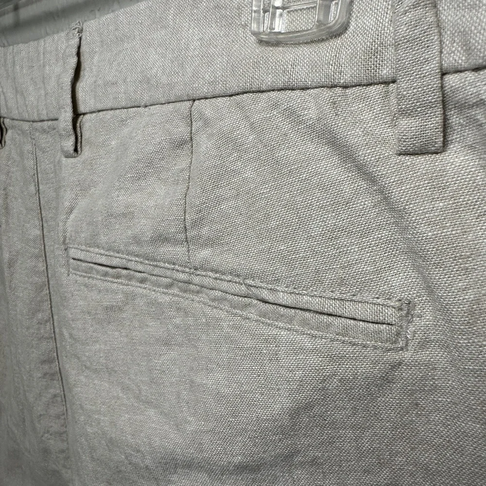 Old Navy Men's 90's Straight Linen-Blend Chino Pants 32x30 55% Linen 45% Cotton - Picture 6 of 9